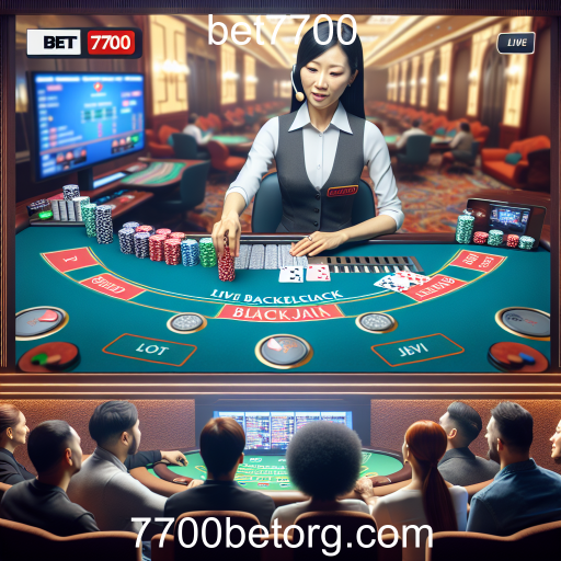 A Emoção do Dealer Ao Vivo no Bet7700
